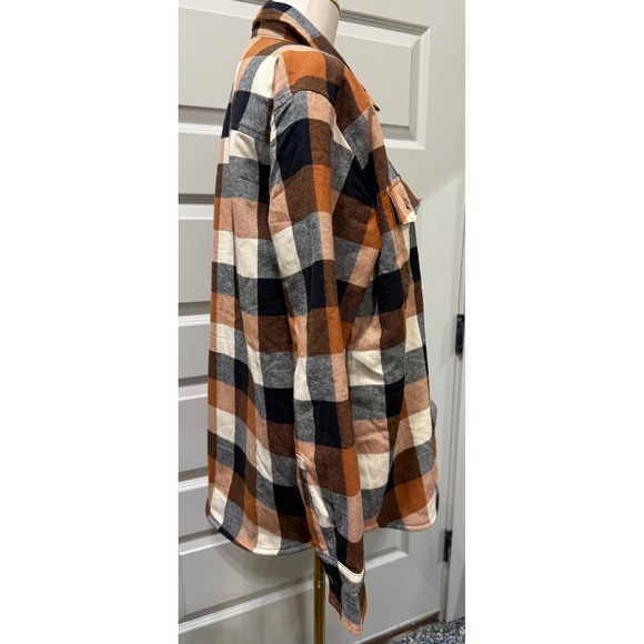 Natural Reflections Sherpa Lined Flannel, Size‎ Med NWT - Picture 3 of 6